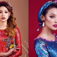 Nước uống ion life Lilly Nguyễn gợi ý áo dài cách tân năng động cho cô dâu 2017